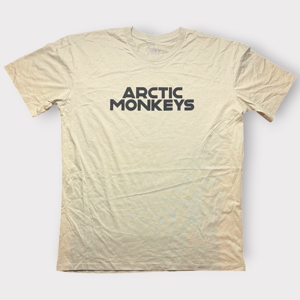 Arctic Monkeys North American Tour 2023 T-Shirt Tan XL Band Merch Concert Tee